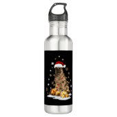Bouteille D'eau German Shepherd Christmas Dog Light Ugly (Devant)