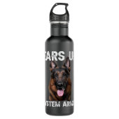 Bouteille D'eau German Shepherd Dog Ears Up System Armed (Devant)