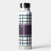 Bouteille D'eau Gingham Cœur Violet (Évier)