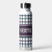 Bouteille D'eau Gingham Cœur Violet (Gym)