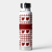 Bouteille D'eau Gingham Rouge de l'Ohio (Évier)