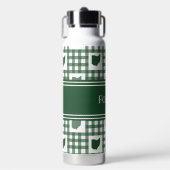 Bouteille D'eau Gingham vert de l'Ohio (Salle de sport)