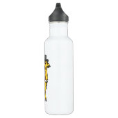Bouteille D'eau Giraffe en Gentleman avec Casquette, Cravate et Mo (Droite)