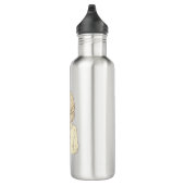 Bouteille D'eau Girl with Braid and Cat Illustration – Soft Pastel (Droite)