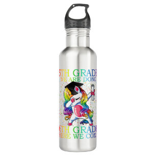 Bouteille D'eau Girls 5e grade Graduation Magique Unicorn Cadeau
