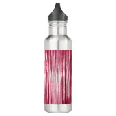 Bouteille D'eau Girly Pink Tinsel Stripes (Gauche)