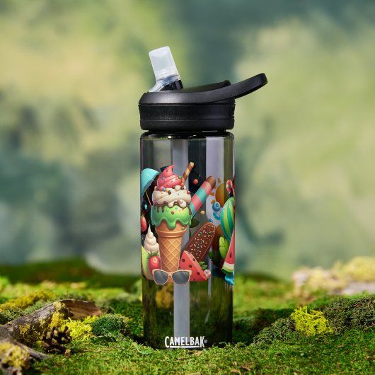 Bouteille D'eau Glace Colorée Pour Enfants (En extérieur (pivoté))