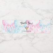 Bouteille d'eau glacée étiquette pour le genre rév (Étiquettes simples)