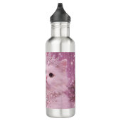 Bouteille D'eau Glamorous Princess Cat Using Telephone             (Droite)