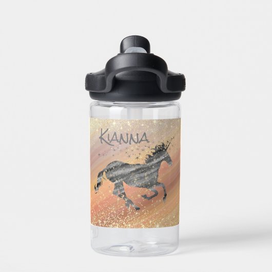 Bouteille D'eau Glittery Starry Unicorn (Salle de sport)