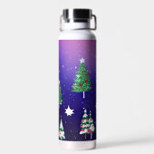 Bouteille D'Eau Glitzy À Thème Noël (Arrière)