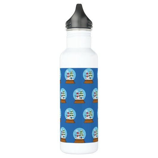 Bouteille D'eau Globe de neige avec Snowman et Pine Tree (Gauche)