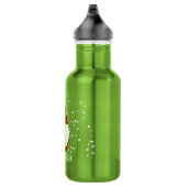 Bouteille d'eau gnome de Noël avec nom personnalis (Droite)