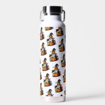 Bouteille d'eau Gnome d'Halloween