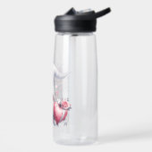 Bouteille D'eau Gnome Eddy® Cœurs & Roses + Gourde (Gauche)