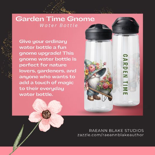 Bouteille d'eau Gnome pour le Jardinage