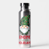 Bouteille D'eau Gnome Pour Les Vacances Drôle & Adorable Noël (Gauche)