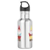 Bouteille D'eau Gnomes de Jardin mignons Personnalisés (Dos)