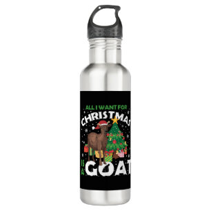 Bouteille D'eau Goat For Christmas Funny Christmas