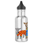 Bouteille D'eau Goats Wearing Pajama Illustration Personalized (Gauche)