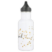 Bouteille D'eau Gold Glam Confetti Bridesmaid (Droite)