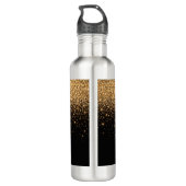 Bouteille D'eau Gold Glitter Sparkle Elegant Luxury Texture        (Dos)