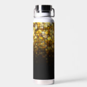 Bouteille D'eau Golden Sparkling Bokeh Stars Belle (Arrière)