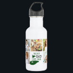 Bouteille D'eau Golf BEST DAD BY PAR PAR 7 Photo Collage<br><div class="desc">Créez une bouteille d'eau de collage photo unique pour le golfeur papa en utilisant ce modèle de collage photo facile à télécharger avec 7 photos et le drôle de golf dire titre BEST DAD BY PAR en vert et noir. Choisissez parmi d'autres couleurs et tailles de bouteilles d'eau sur la...</div>
