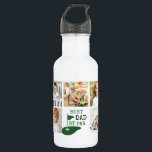 Bouteille D'eau Golf BEST DAD BY PAR PAR 7 Photo Collage<br><div class="desc">Créez une bouteille d'eau de collage photo unique pour le golfeur papa en utilisant ce modèle de collage photo facile à télécharger avec 7 photos et le drôle de golf dire titre BEST DAD BY PAR en vert et noir. Choisissez parmi d'autres couleurs et tailles de bouteilles d'eau sur la...</div>