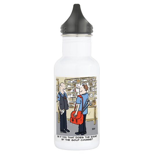 Bouteille D'eau Golfer Postman aime le dessin sur le golf (Gauche)