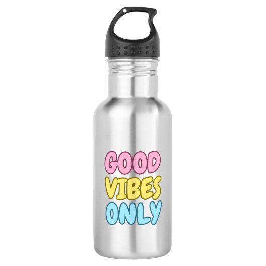 Bouteille d'eau Good Vibes Only (Devant)