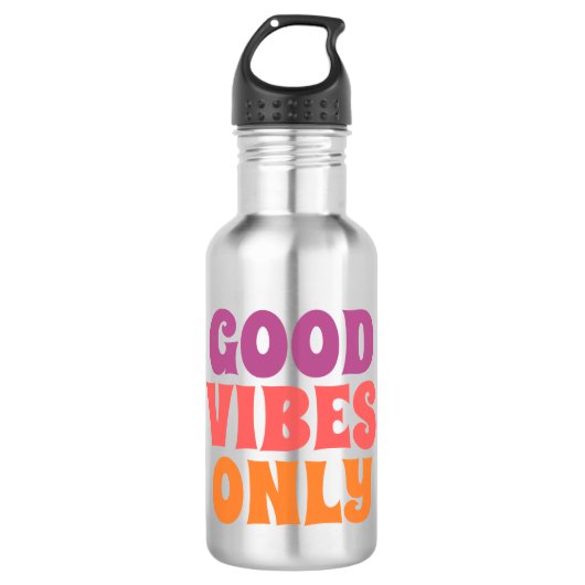 Bouteille d'eau "Good Vibes Only" - Hydratation Mo (Devant)