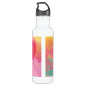 Bouteille D'eau Good Vibes uniquement Typographie Aquarelle Abstra (Dos)