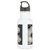 BOUTEILLE D'EAU GORGEANT BOUQUET DE ROSES BLANCHES (Dos)
