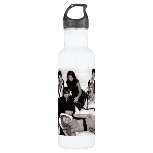 Bouteille D'eau Gossip Girl Black and White Group Graphisme (Devant)