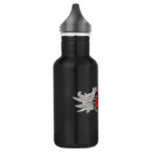 Bouteille D'eau Goth Heart avec Ange Wings (Gauche)