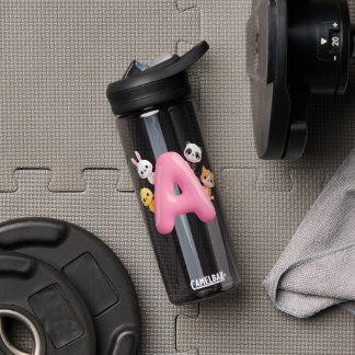 Bouteille D'eau Gourde CamelBak Lettre A Ballon Rose 3D