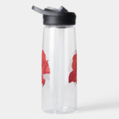 Bouteille D'eau Gourde fleur coquelicot rouge aquarelle (Droite)
