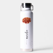 Bouteille d'eau / Gourde Fleur Naissance Œillet (Arrière)