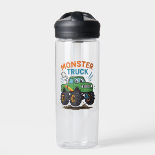 Bouteille D'eau Gourde personnalisée pour enfants avec camion mons