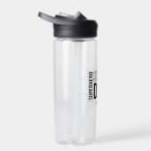 Bouteille D'eau Gourde Simple Noir Super Papa pour Enfants (Droite)