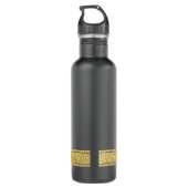 Bouteille D'eau Grace in Motion : La Silhouette de la vitesse (Dos)