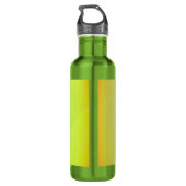 Bouteille D'eau Gradation géométrique jaune moderne (Dos)