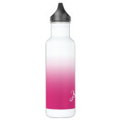 Bouteille D'eau Gradient rose Fuchsia personnalisé (Gauche)