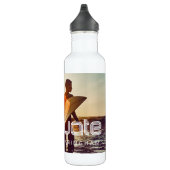 Bouteille D'eau Graduate 20XX Retro Cool Simple Grad Année Photo (Droite)