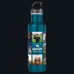 Bouteille D'eau Graduation moderne Photo Collage Cool Instagram<br><div class="desc">Bouteille d'eau de collage photo Instagram moderne et personnalisée pour votre grade. Un cadeau parfait pour la remise de diplômes ou un cadeau d'anniversaire génial. Il adorera porter des photos de ses gens préférés partout où il ira !</div>