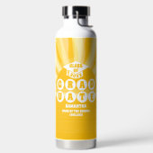 Bouteille D'eau Graduation Retro Sunshine (Droite)