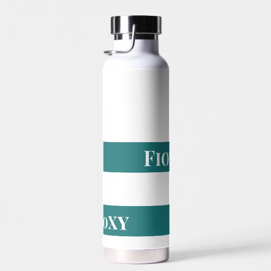 Bouteille D'eau Gradué "Classe de" Célébration Vert & Blanc (Plage)