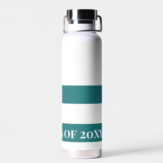 Bouteille D'eau Gradué "Classe de" Célébration Vert & Blanc (Arrière)