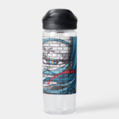 Bouteille D'eau Graffiti de fille asiatique (Arrière)